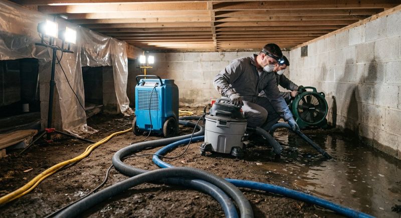 Crawlspace Water Restoration in Phoenix, AZ