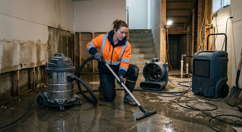 Flooded Basement Cleanup in Gilbert, AZ