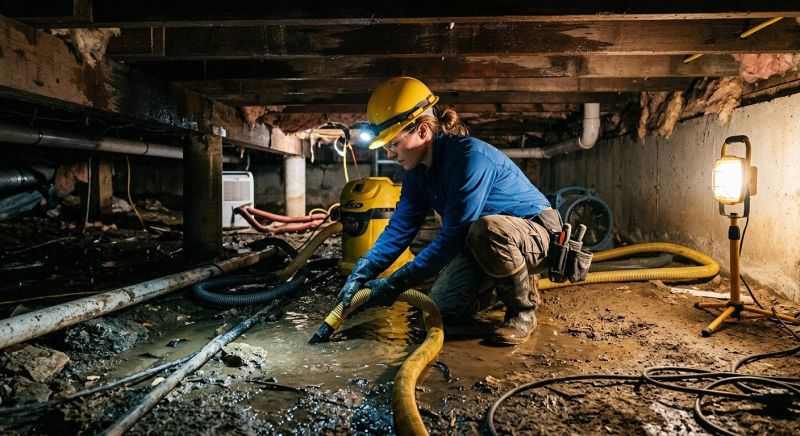 Crawl Space Water Remediation in Phoenix, AZ