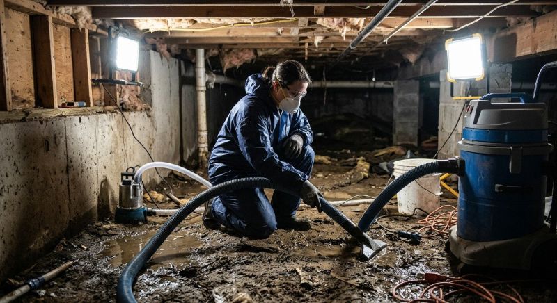 Crawlspace Water Cleanup in Mesa, AZ