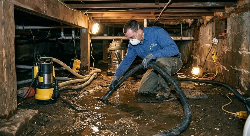 Crawlspace Water Cleanup in Gilbert, AZ
