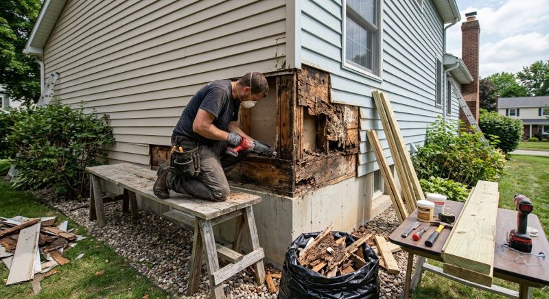 Dry Rot Repair in Conroe, TX