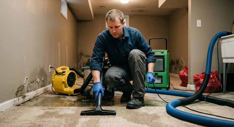 Flooded Basement Cleanup in Gilbert, AZ